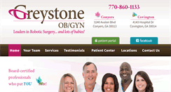 Desktop Screenshot of greystoneobgyn.com